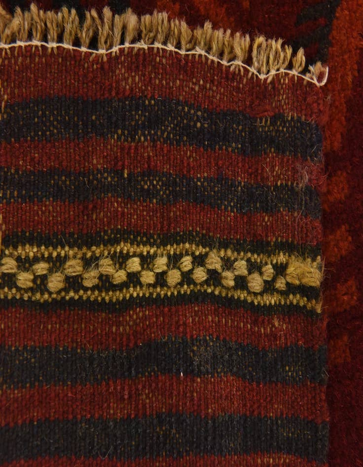 Detail image of  4' 1 x 6' 6  Hand Knotted Sumak Wool Rug