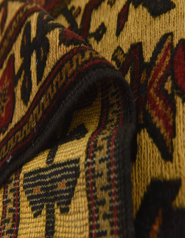 Detail image of  3' x 4' 5  Hand Knotted Sumak Wool Rug