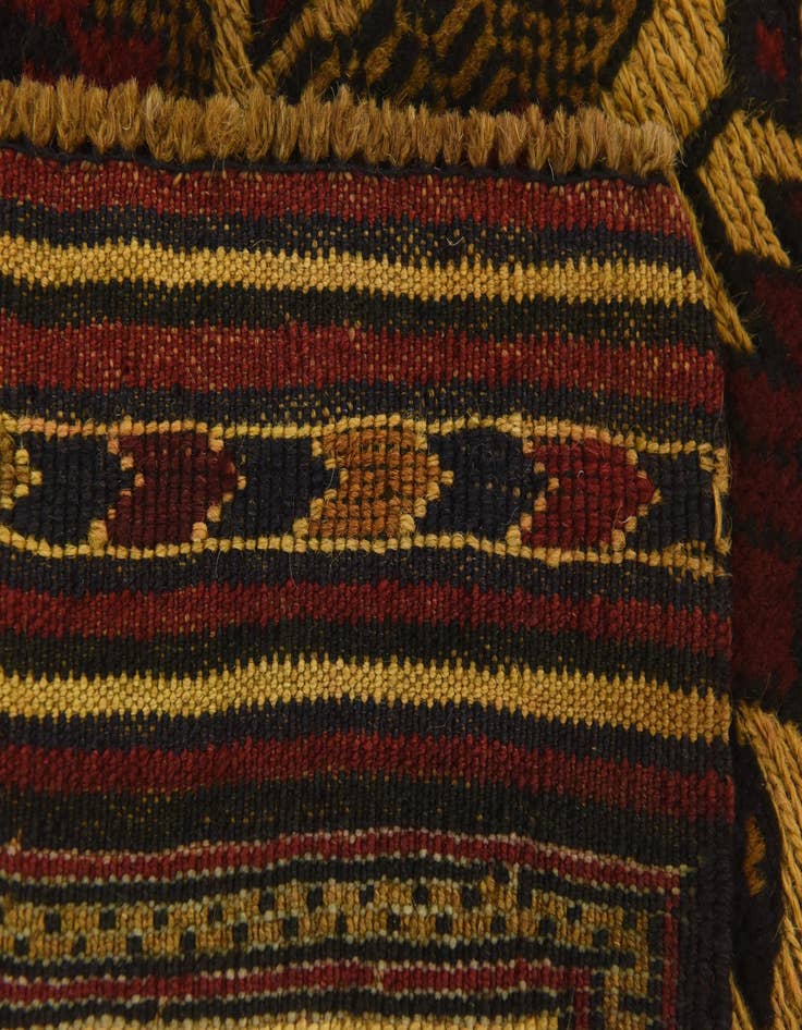 Detail image of  3' x 4' 5  Hand Knotted Sumak Wool Rug