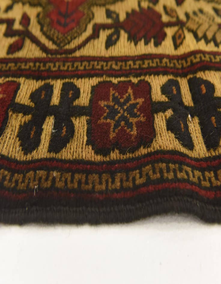 Detail image of  3' x 4' 5  Hand Knotted Sumak Wool Rug