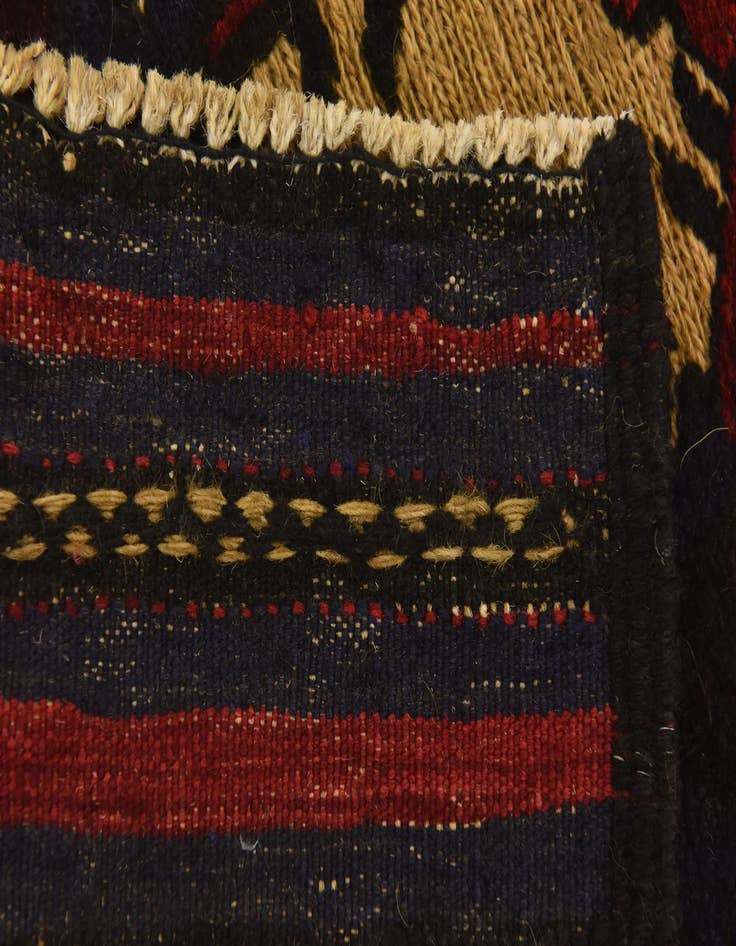 Detail image of  2' 9 x 4' 8  Hand Knotted Sumak Wool Rug