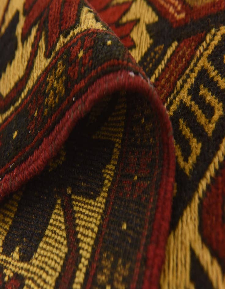 Detail image of  2' 8 x 4' 1  Hand Knotted Sumak Wool Rug