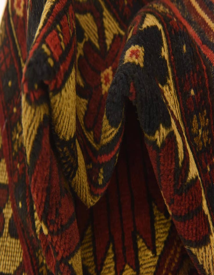 Detail image of  2' 8 x 4' 1  Hand Knotted Sumak Wool Rug