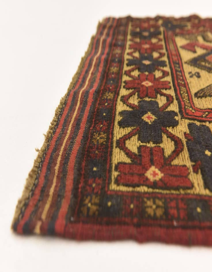 Detail image of  2' 8 x 4' 1  Hand Knotted Sumak Wool Rug