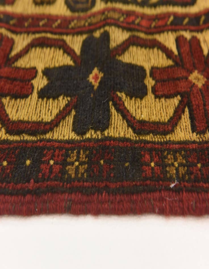 Detail image of  2' 8 x 4' 1  Hand Knotted Sumak Wool Rug