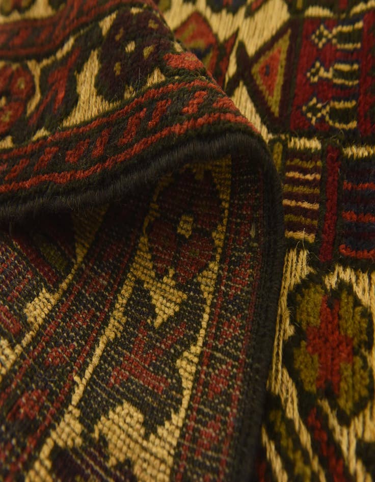 Detail image of  2' 10 x 4' 8  Hand Knotted Sumak Wool Rug