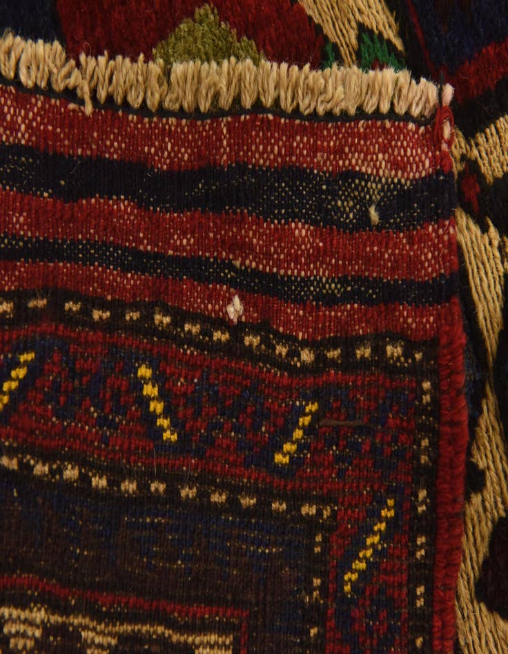 Detail image of  2' 11 x 4' 3  Hand Knotted Sumak Wool Rug