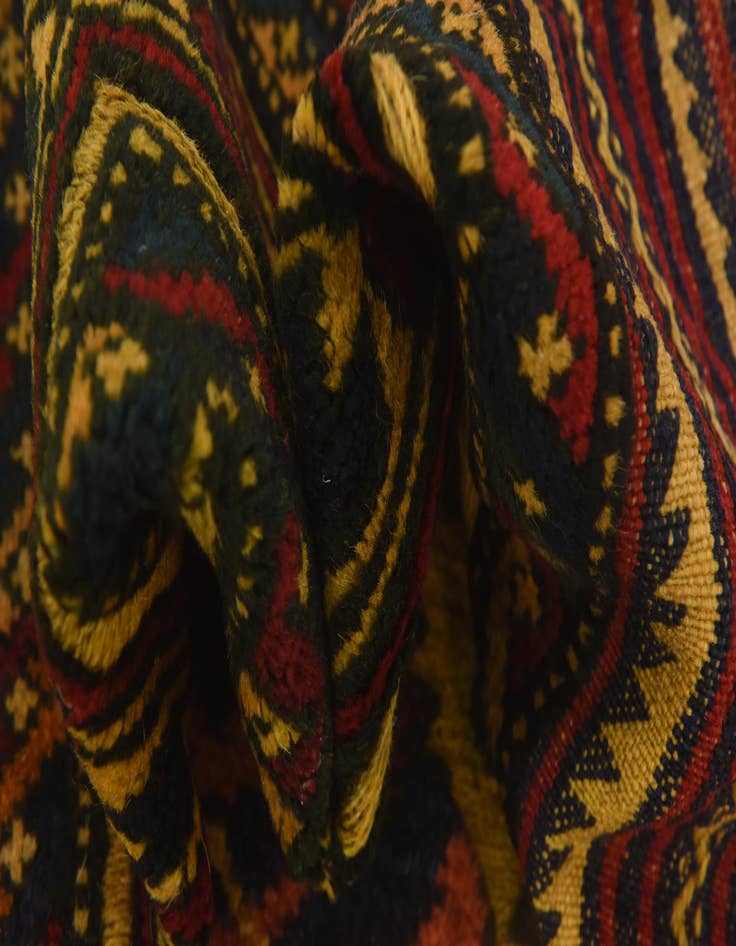 Detail image of  2' 10 x 4' 5  Hand Knotted Sumak Wool Rug