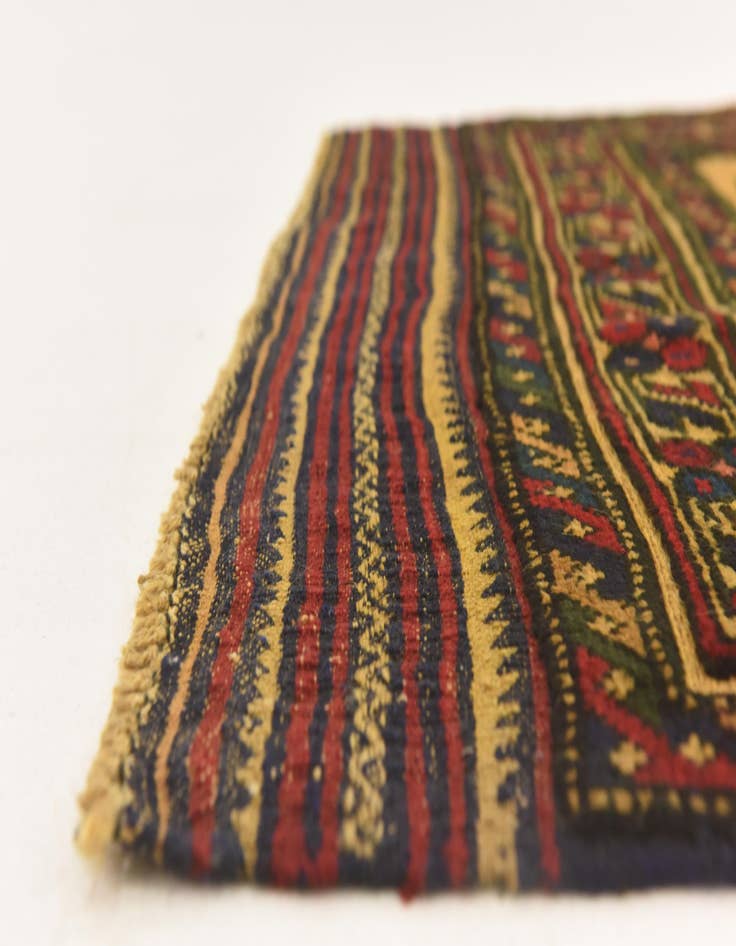 Detail image of  2' 10 x 4' 5  Hand Knotted Sumak Wool Rug