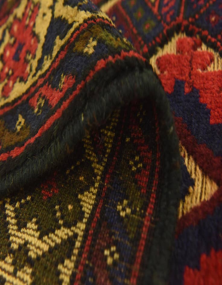 Detail image of  2' 10 x 4' 8  Hand Knotted Sumak Wool Rug
