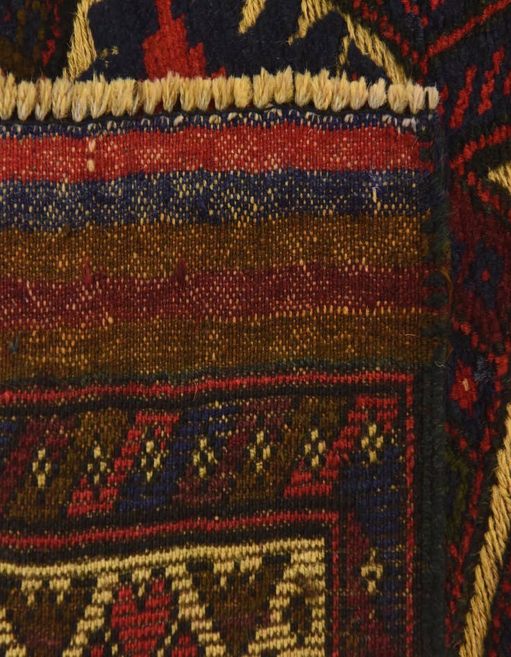 Detail image of  2' 10 x 4' 8  Hand Knotted Sumak Wool Rug