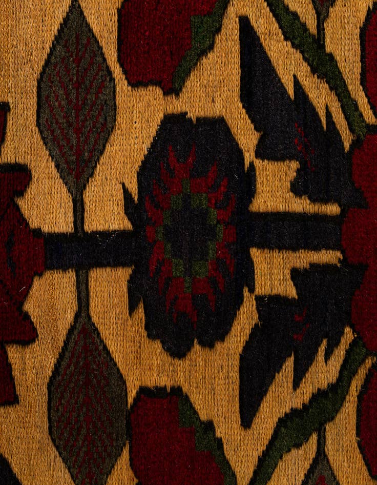 Detail image of  2' 10 x 4' 8  Hand Knotted Sumak Wool Rug