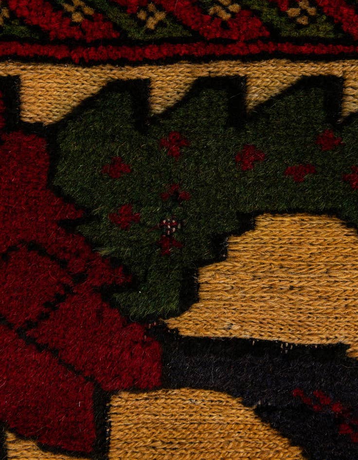 Detail image of  2' 10 x 4' 8  Hand Knotted Sumak Wool Rug