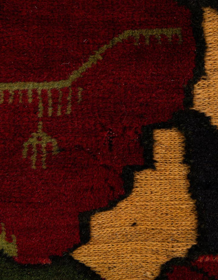Detail image of  2' 10 x 4' 8  Hand Knotted Sumak Wool Rug