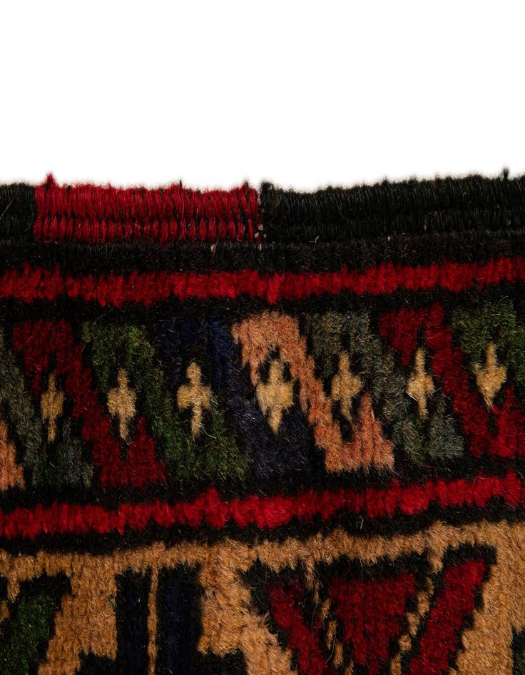 Detail image of  2' 10 x 4' 8  Hand Knotted Sumak Wool Rug