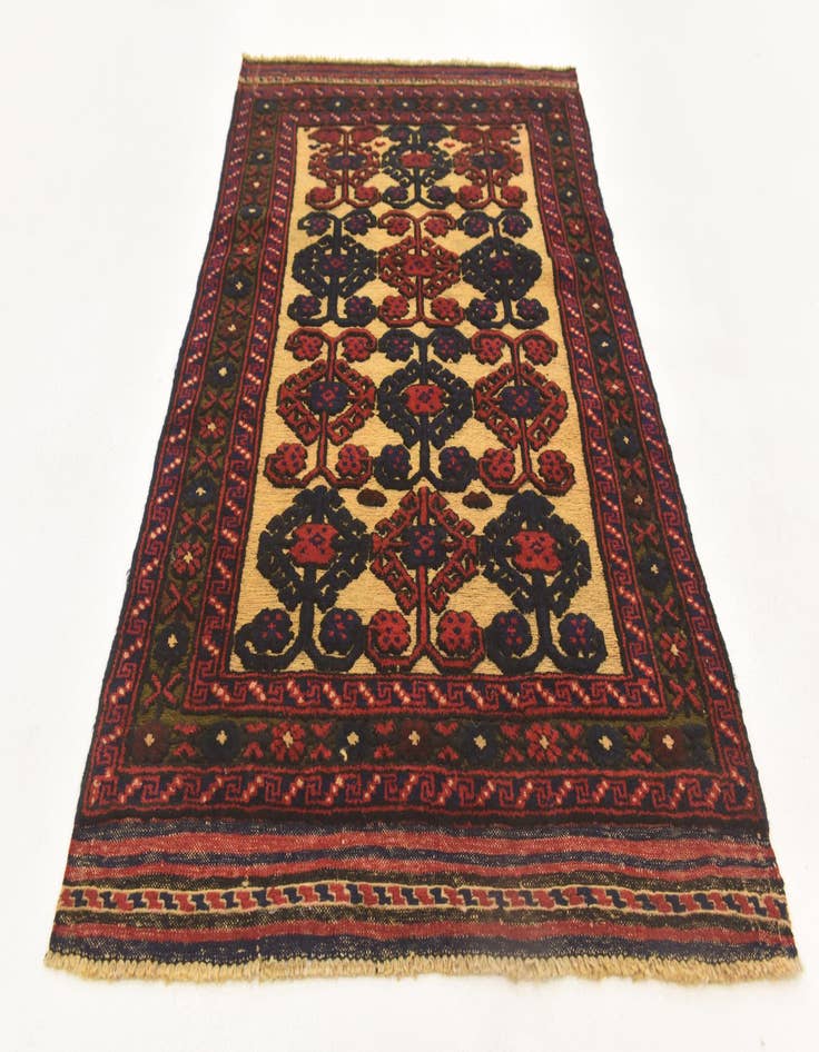 Detail image of  2' 11 x 4' 8  Hand Knotted Sumak Wool Rug