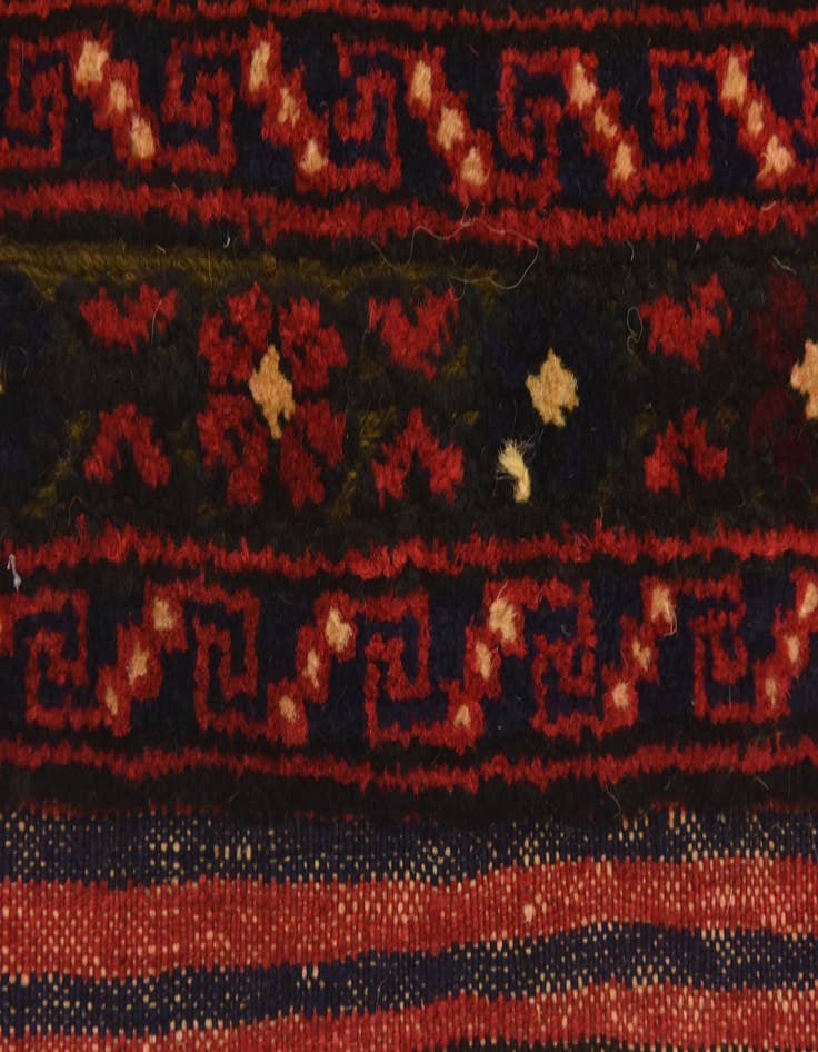 Detail image of  2' 11 x 4' 8  Hand Knotted Sumak Wool Rug