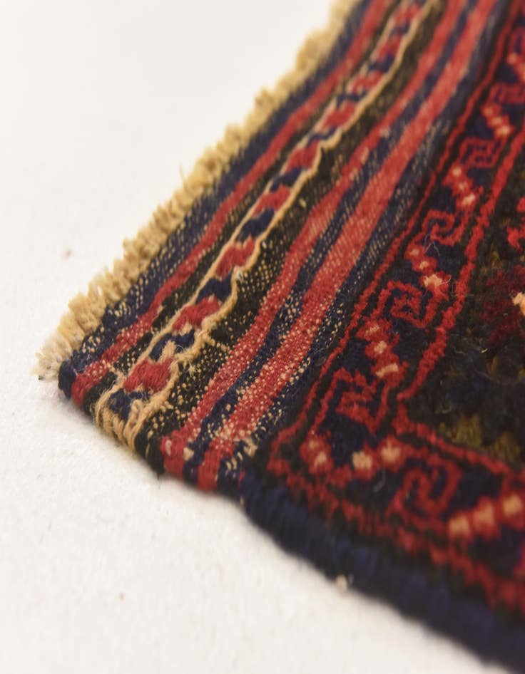 Detail image of  2' 11 x 4' 8  Hand Knotted Sumak Wool Rug