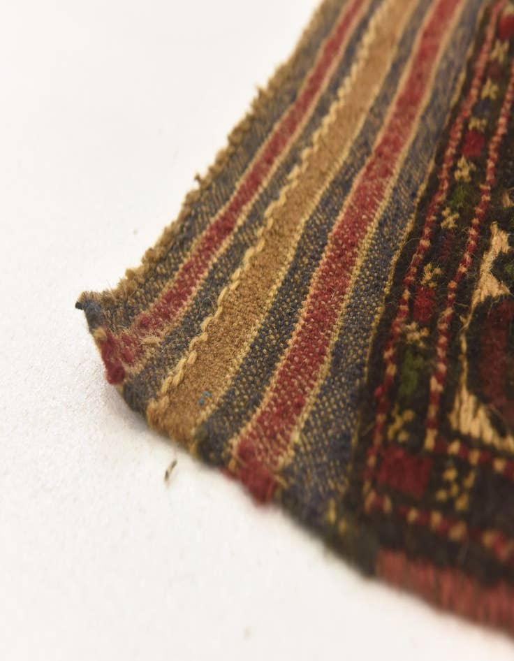 Detail image of  2' 10 x 4' 7  Hand Knotted Sumak Wool Rug