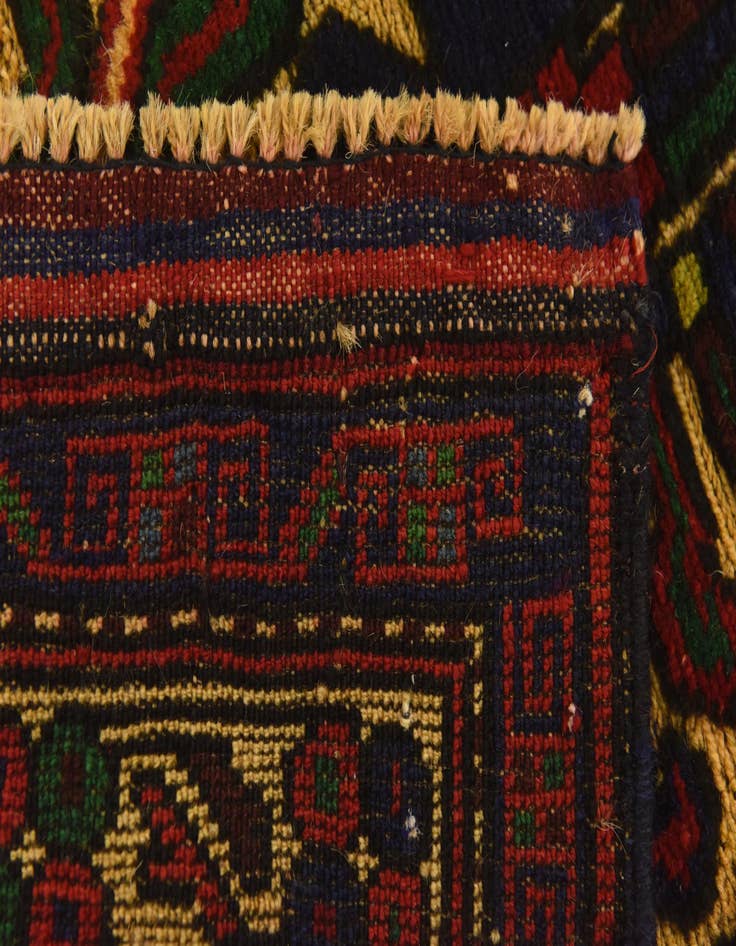 Detail image of  2' 8 x 4' 11  Hand Knotted Sumak Wool Rug