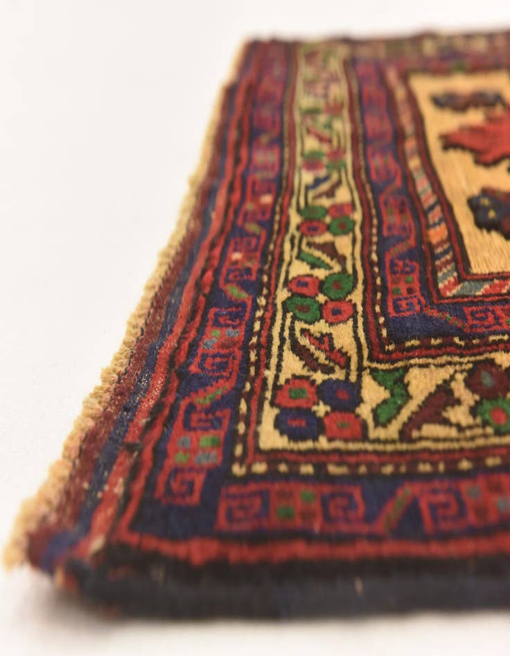 Detail image of  2' 8 x 4' 11  Hand Knotted Sumak Wool Rug