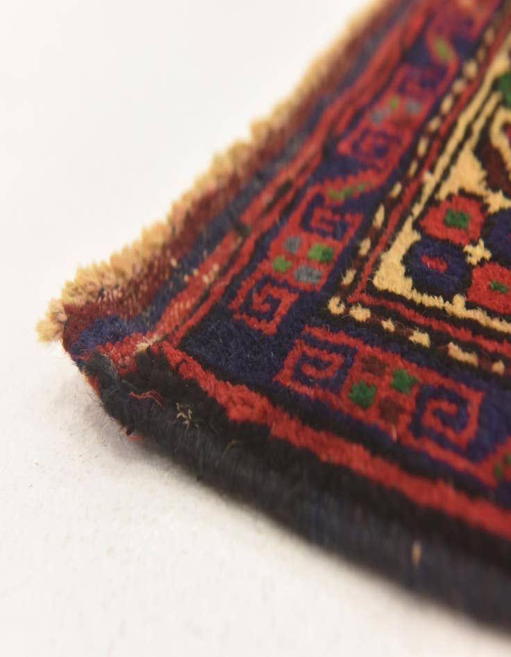 Detail image of  2' 8 x 4' 11  Hand Knotted Sumak Wool Rug