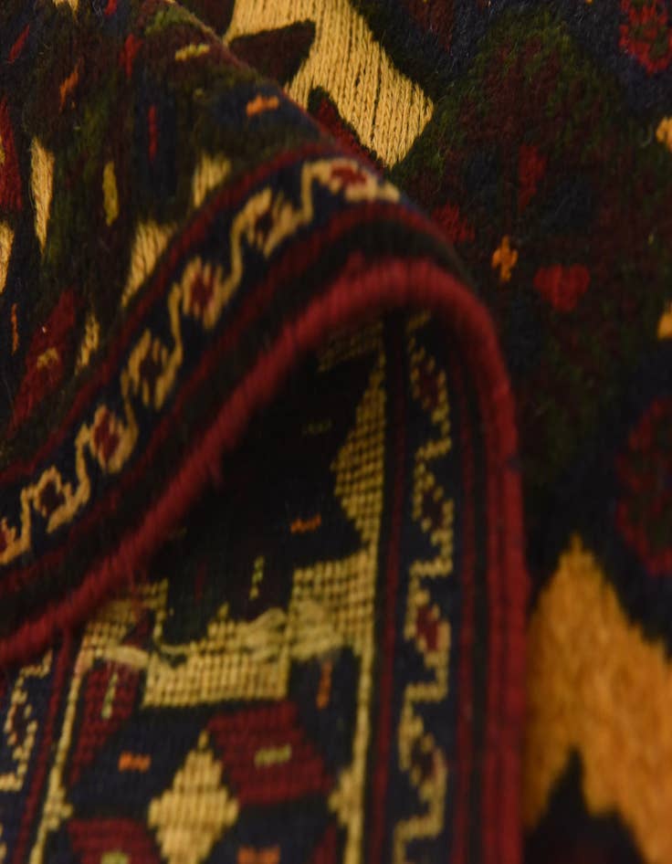 Detail image of  2' 10 x 4' 4  Hand Knotted Sumak Wool Rug