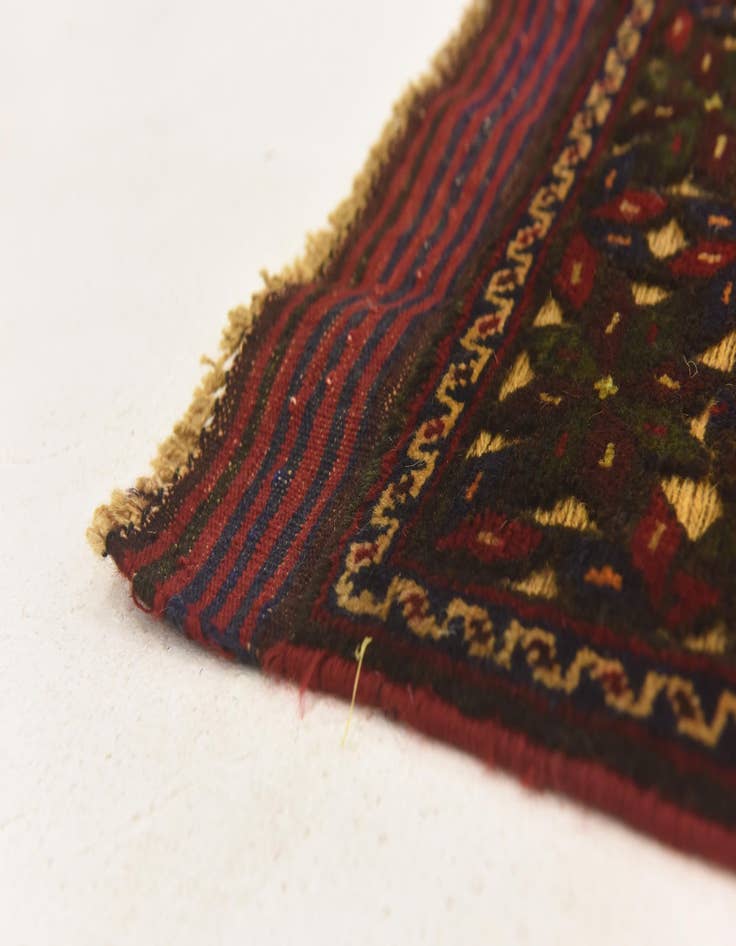 Detail image of  2' 10 x 4' 4  Hand Knotted Sumak Wool Rug