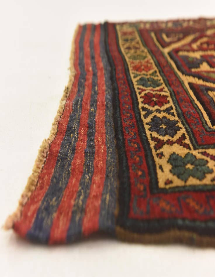 Detail image of  2' 11 x 4' 11  Hand Knotted Sumak Wool Rug
