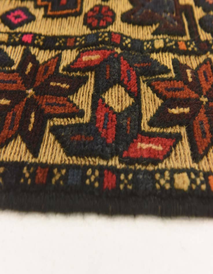 Detail image of  2' 8 x 4' 5  Hand Knotted Sumak Wool Rug