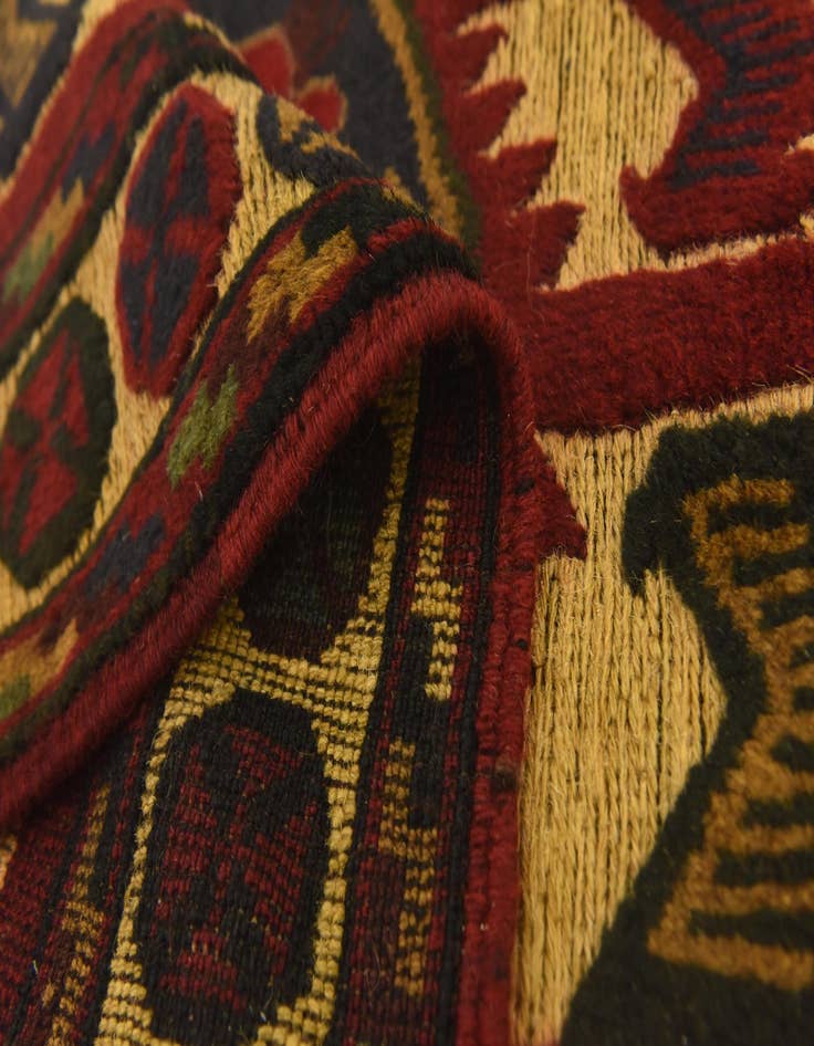 Detail image of  2' 9 x 4' 6  Hand Knotted Sumak Wool Rug