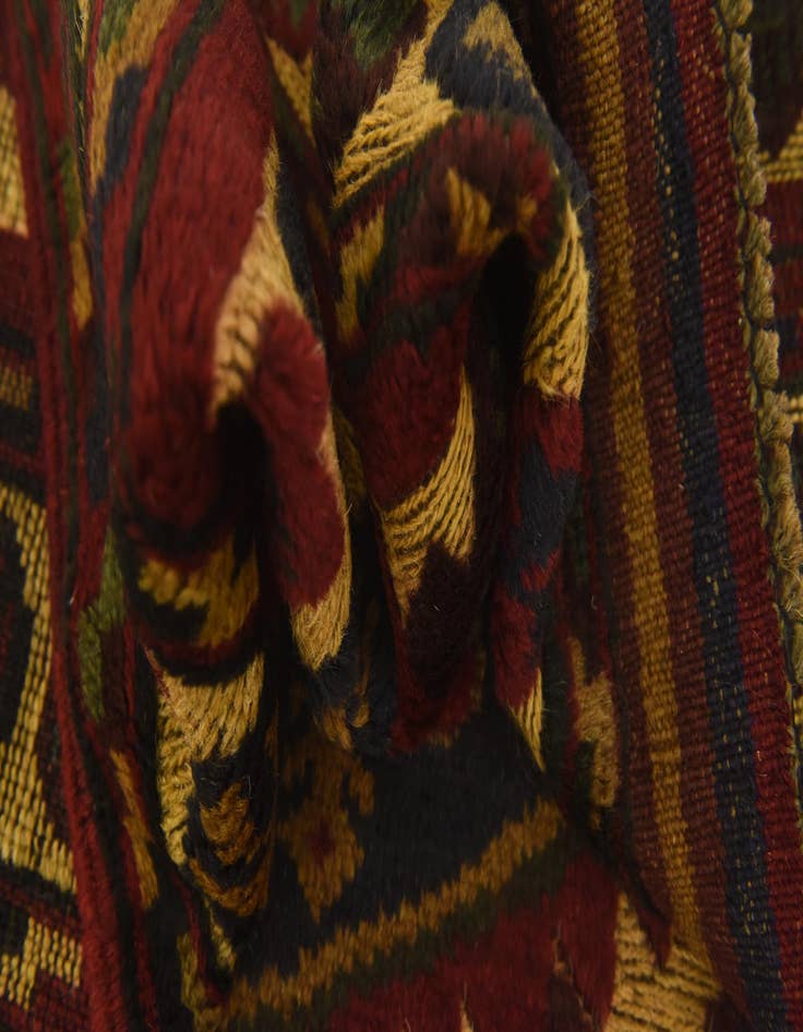 Detail image of  2' 9 x 4' 6  Hand Knotted Sumak Wool Rug