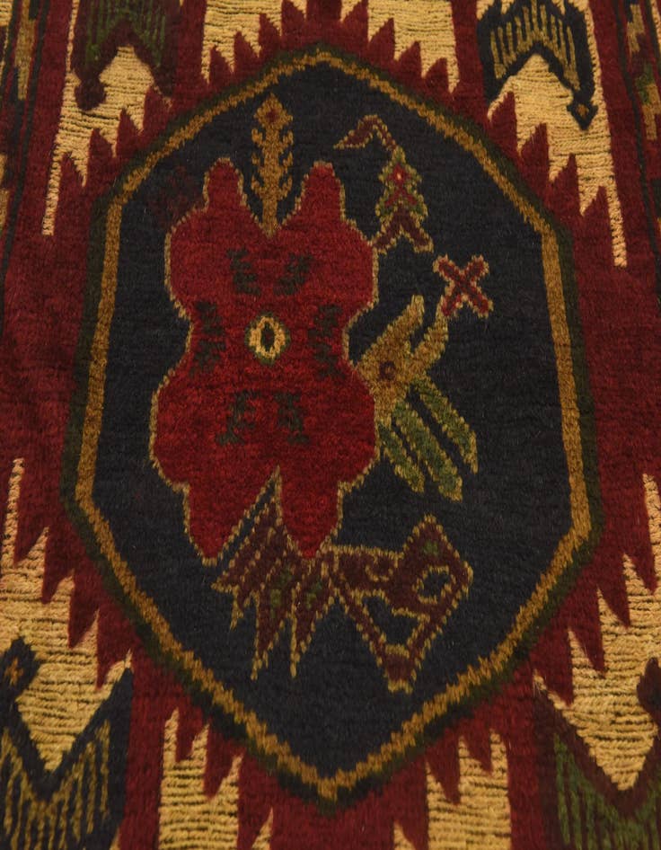 Detail image of  2' 9 x 4' 6  Hand Knotted Sumak Wool Rug