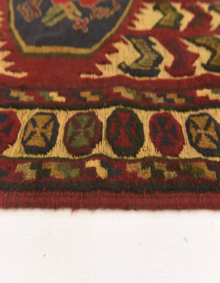 Detail image of  2' 9 x 4' 6  Hand Knotted Sumak Wool Rug