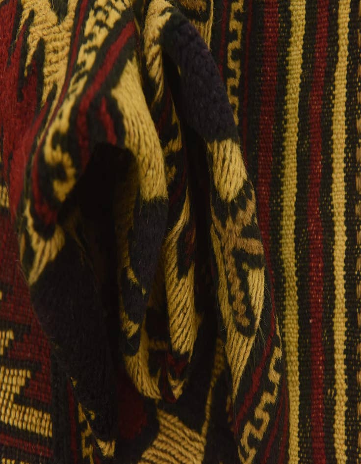 Detail image of  3' x 4' 10  Hand Knotted Sumak Wool Rug