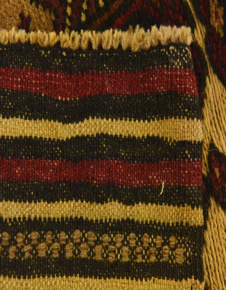 Detail image of  3' x 4' 10  Hand Knotted Sumak Wool Rug