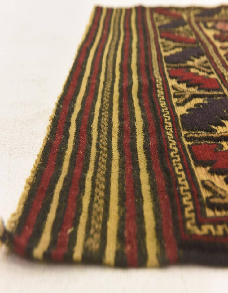 Detail image of  3' x 4' 10  Hand Knotted Sumak Wool Rug