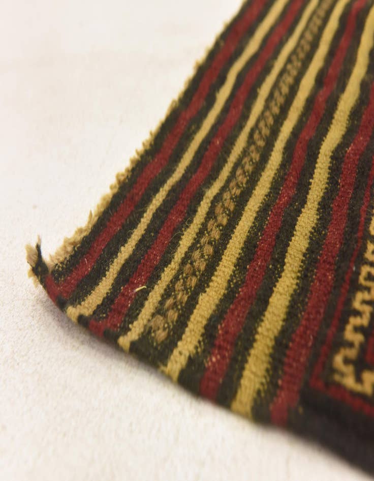 Detail image of  3' x 4' 10  Hand Knotted Sumak Wool Rug