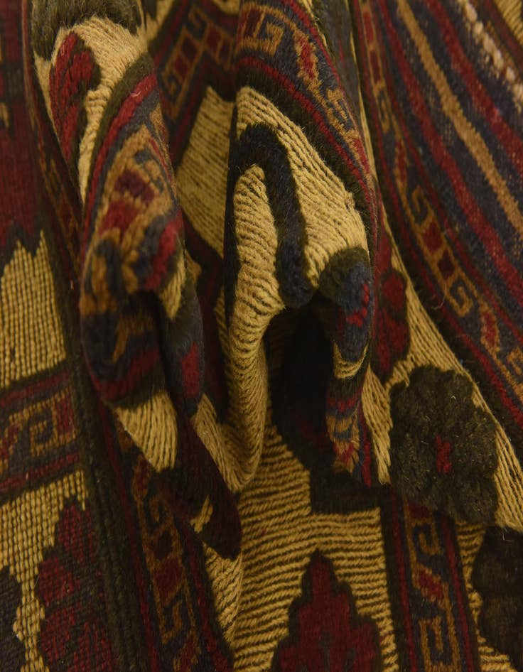 Detail image of  2' 10 x 4' 7  Hand Knotted Sumak Wool Rug