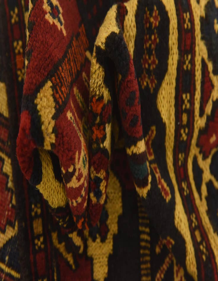 Detail image of  2' 8 x 4' 11  Hand Knotted Sumak Wool Rug