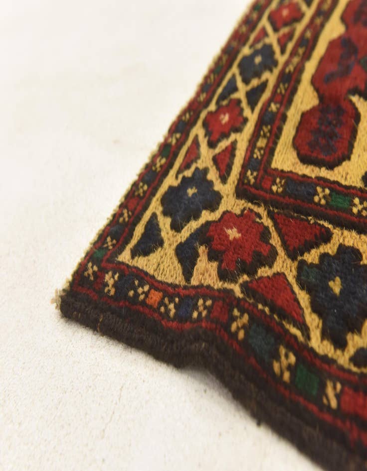 Detail image of  2' 8 x 4' 11  Hand Knotted Sumak Wool Rug