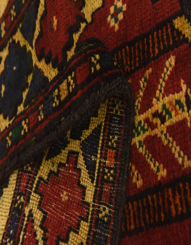 Detail image of  2' 8 x 4' 11  Hand Knotted Sumak Wool Rug