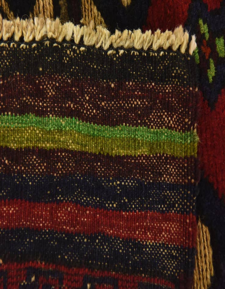 Detail image of  3' x 4' 10  Hand Knotted Sumak Wool Rug