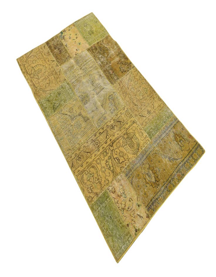 Detail image of  3' 4 x 5' 7  Hand Knotted Ultra Vintage Persian Wool Rug