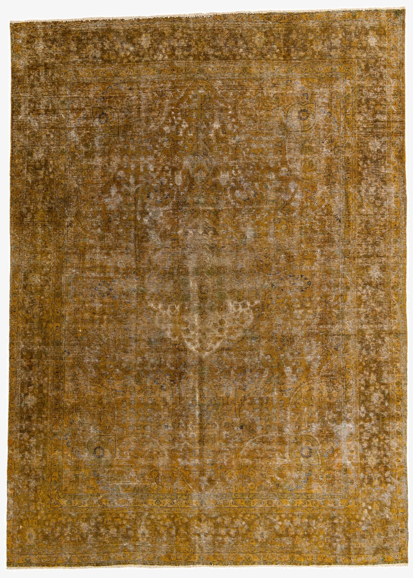  9' 5 x 13'  Hand Knotted Ultra Vintage Persian Wool Rug