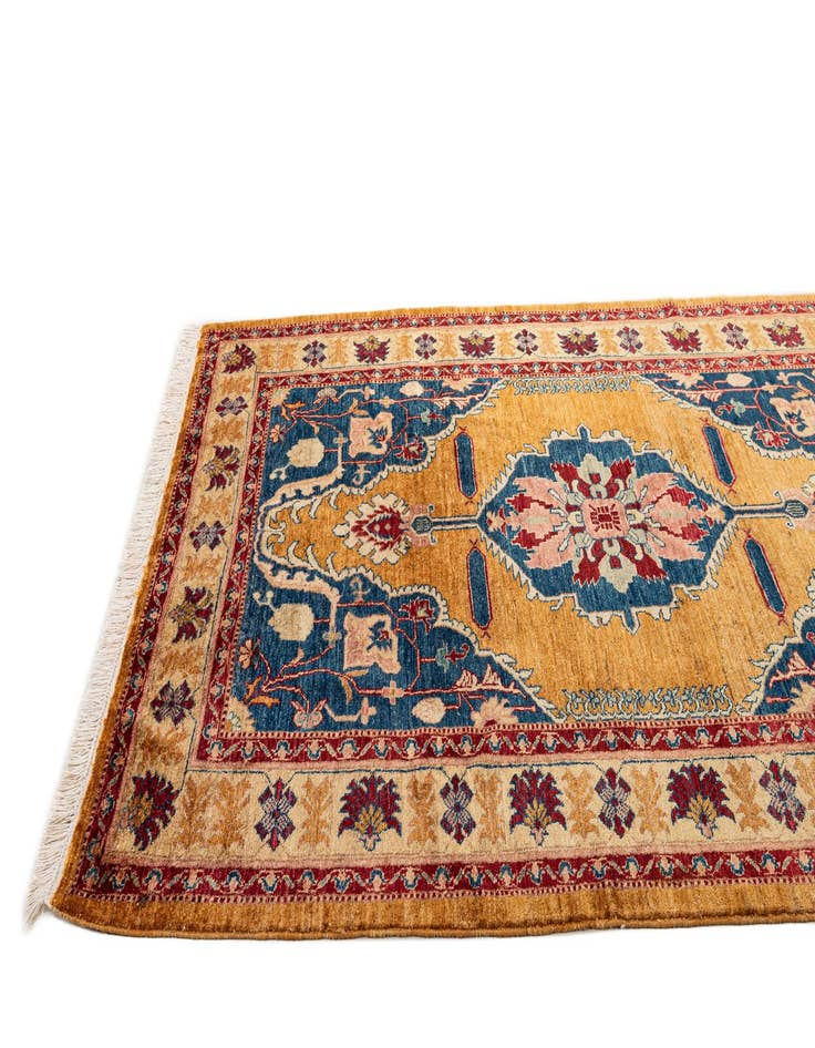 Detail image of  4' 11 x 6' 10  Hand Knotted Ziegler Wool Rug