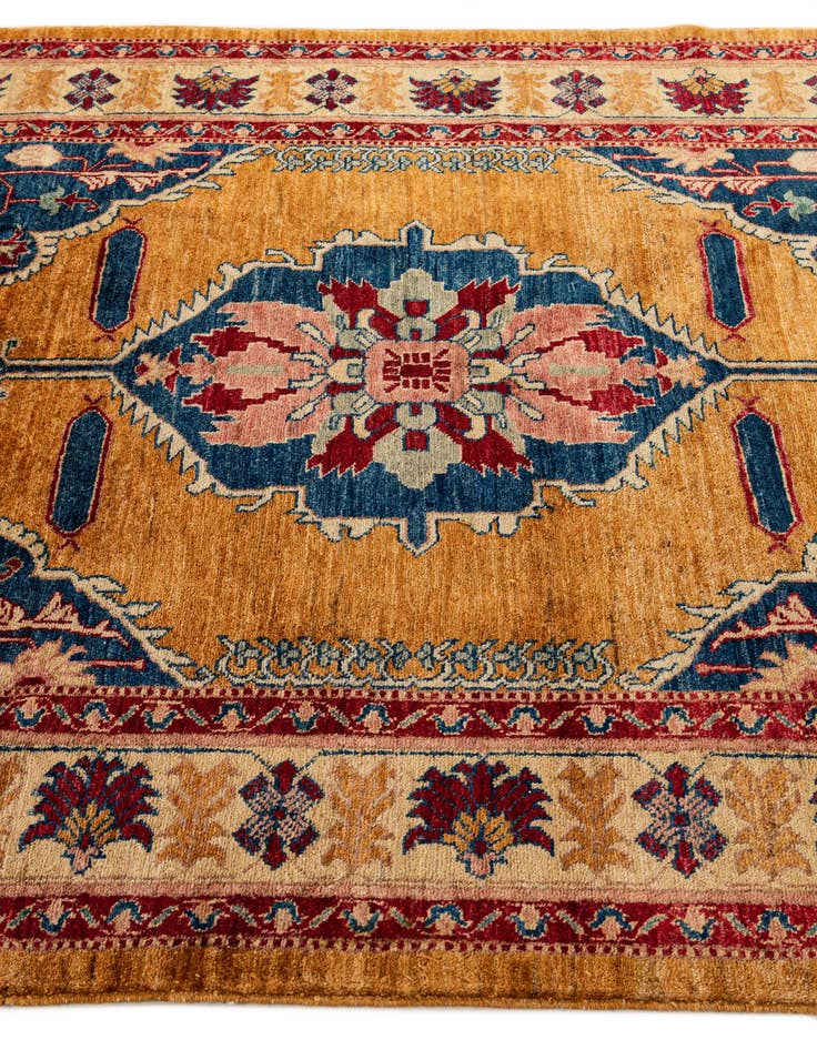 Detail image of  4' 11 x 6' 10  Hand Knotted Ziegler Wool Rug