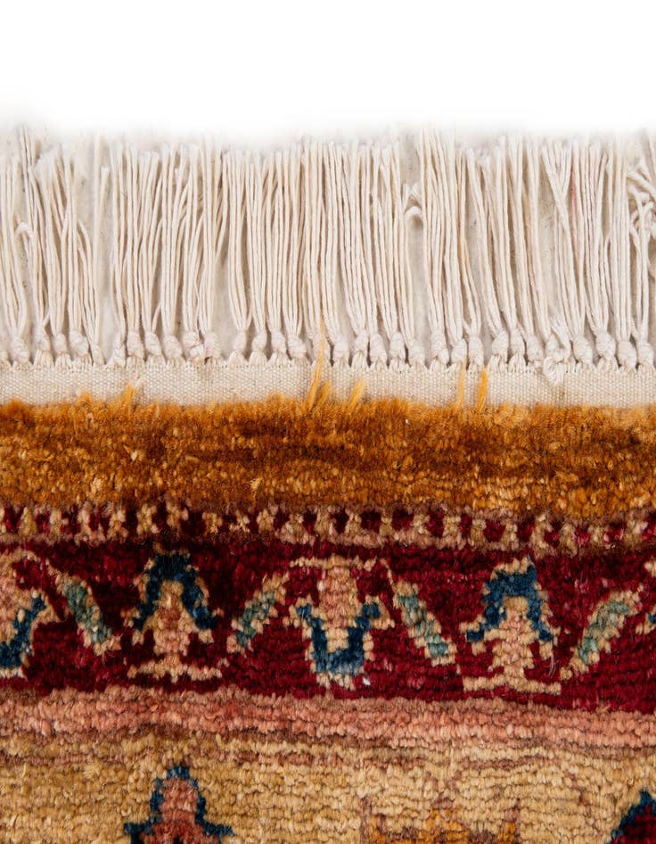 Detail image of  4' 11 x 6' 10  Hand Knotted Ziegler Wool Rug