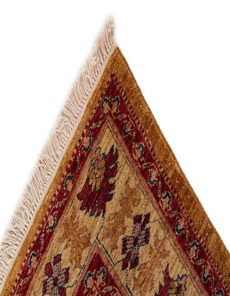 Detail image of  4' 11 x 6' 10  Hand Knotted Ziegler Wool Rug