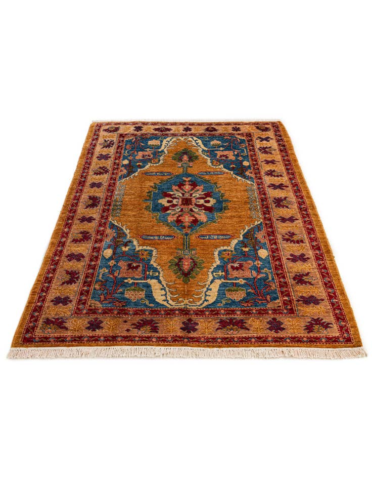 Detail image of  5' 1 x 7' 3  Hand Knotted Ziegler Wool Rug